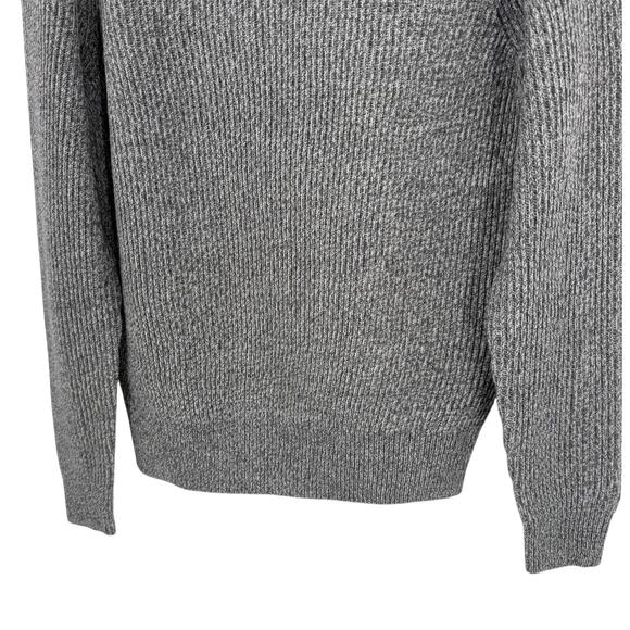 AYR Mens The Sloop Crewneck Merino Wool Sweater in Fuzzy TV Gray Size Small S - Picture 3 of 9